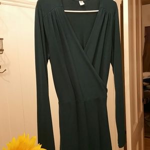 Medium Green Wrap Dress